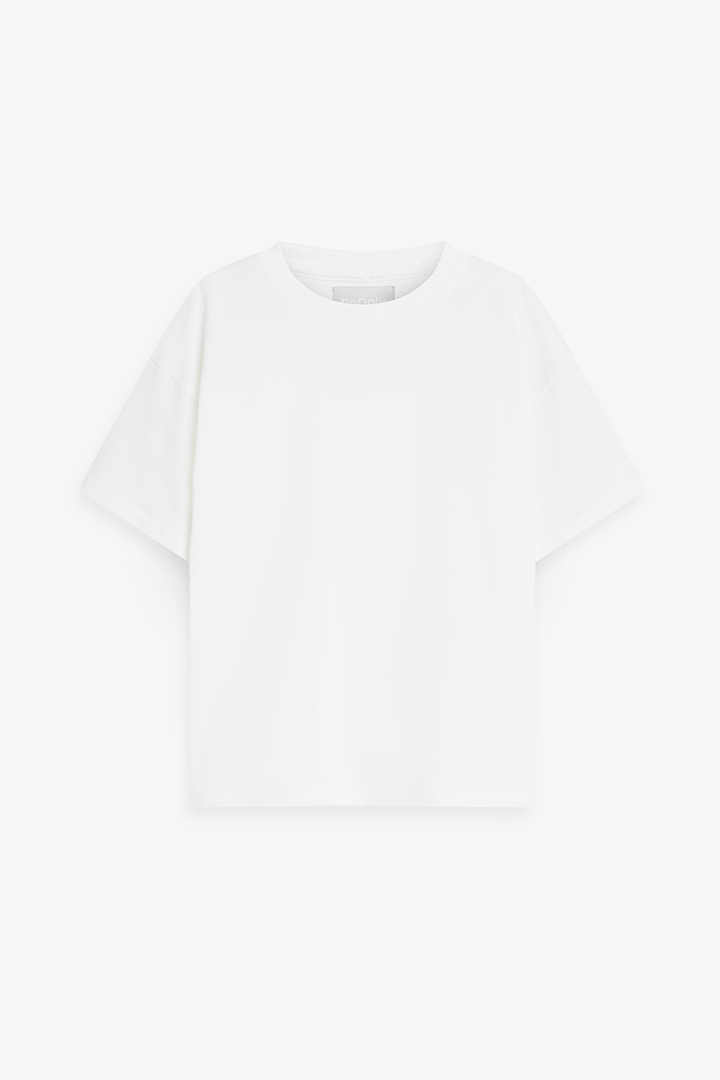 T-shirt oversize dziecięcy biały Nooply
