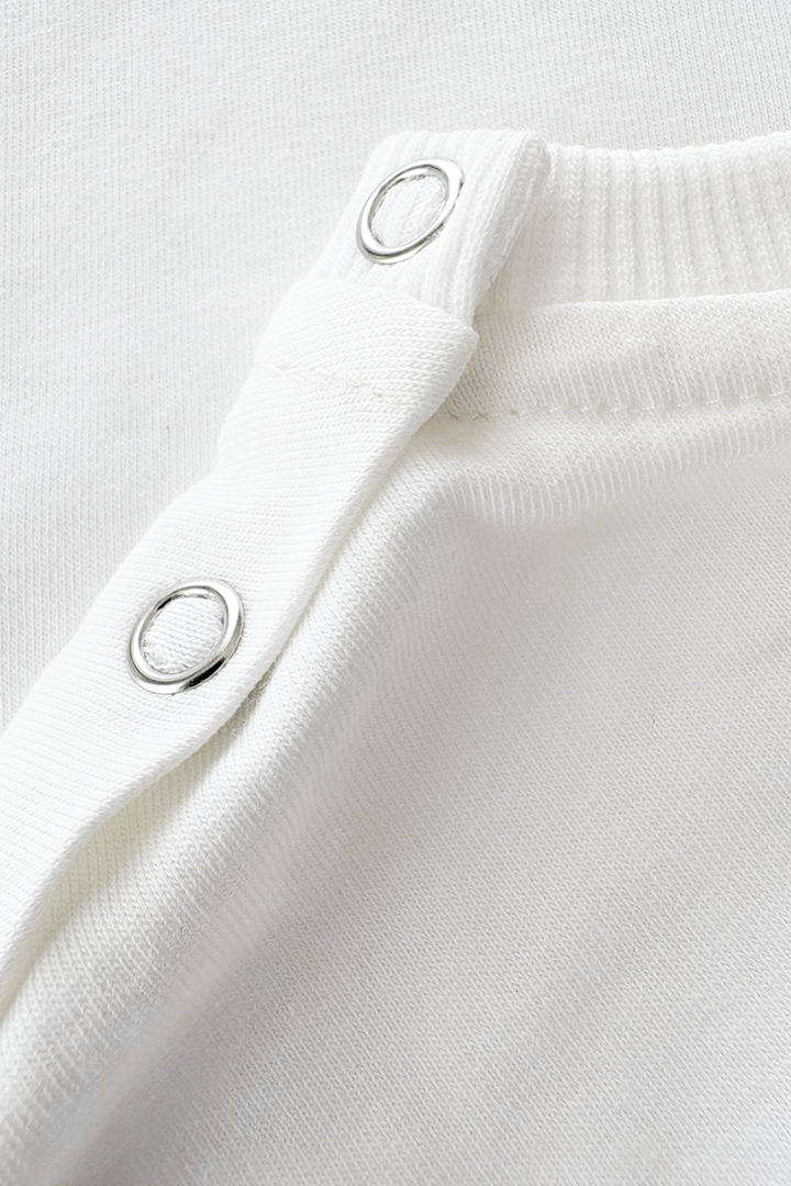 T-shirt oversize dziecięcy biały Nooply