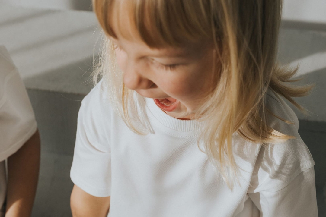 T-shirt oversize dziecięcy biały Nooply