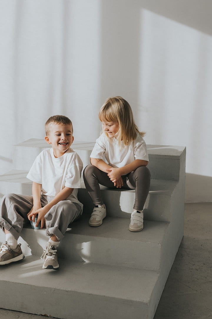 T-shirt oversize dziecięcy biały Nooply