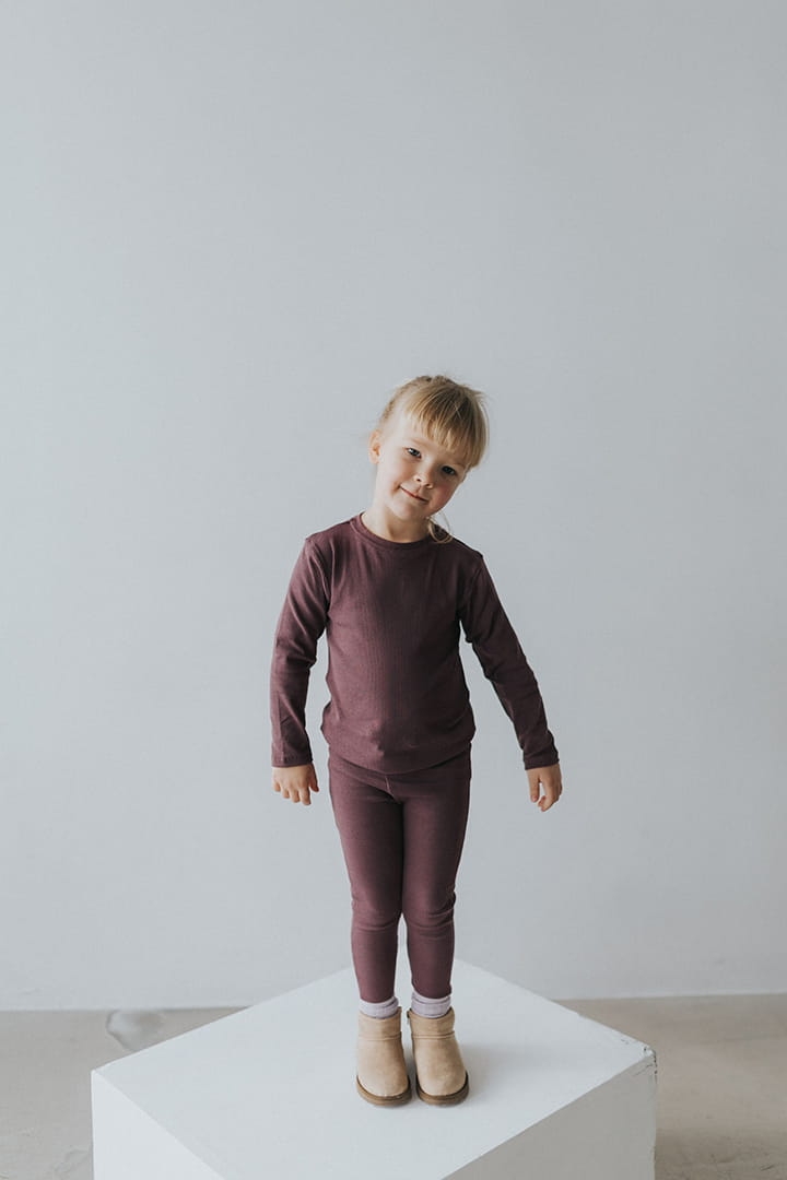 Legginsy śliwkowe Nooply