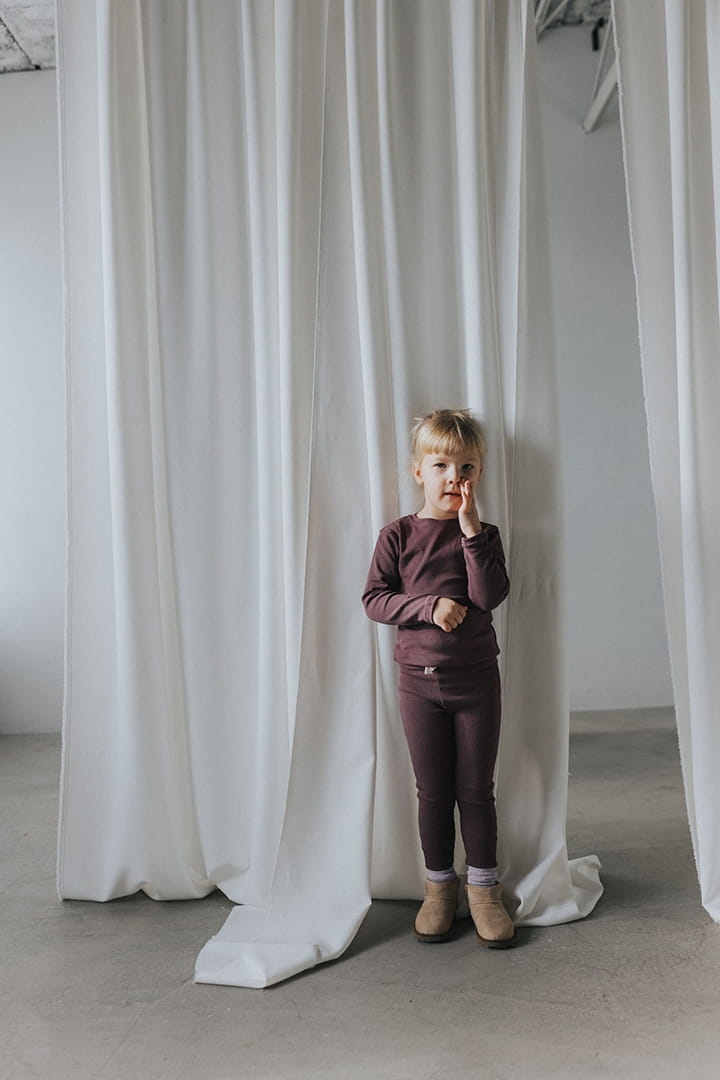 Legginsy śliwkowe Nooply