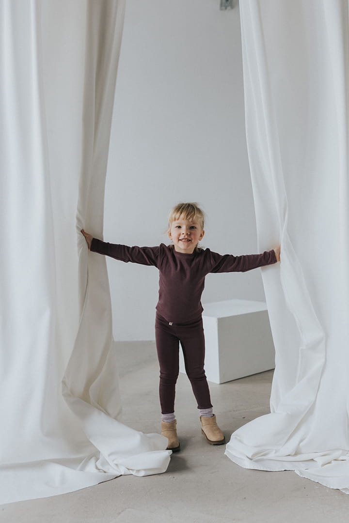 Legginsy śliwkowe Nooply
