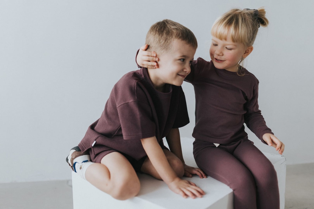 Legginsy śliwkowe Nooply